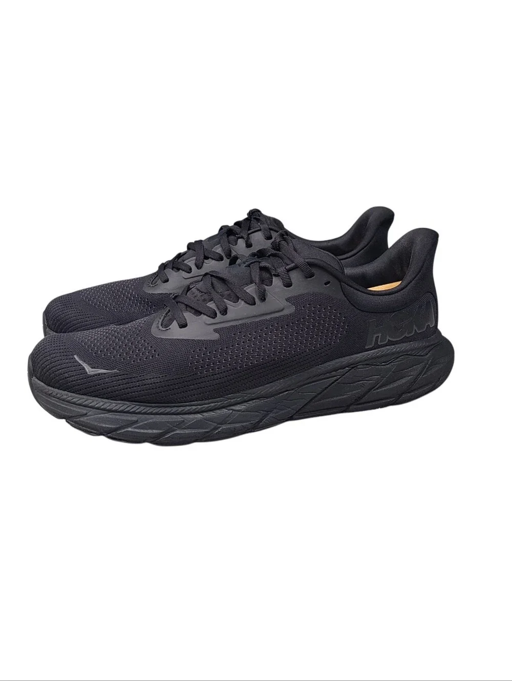 Hoka Arahi 7 Triple Black Stability Running Shoes Mens Size 11 2E (Wide)